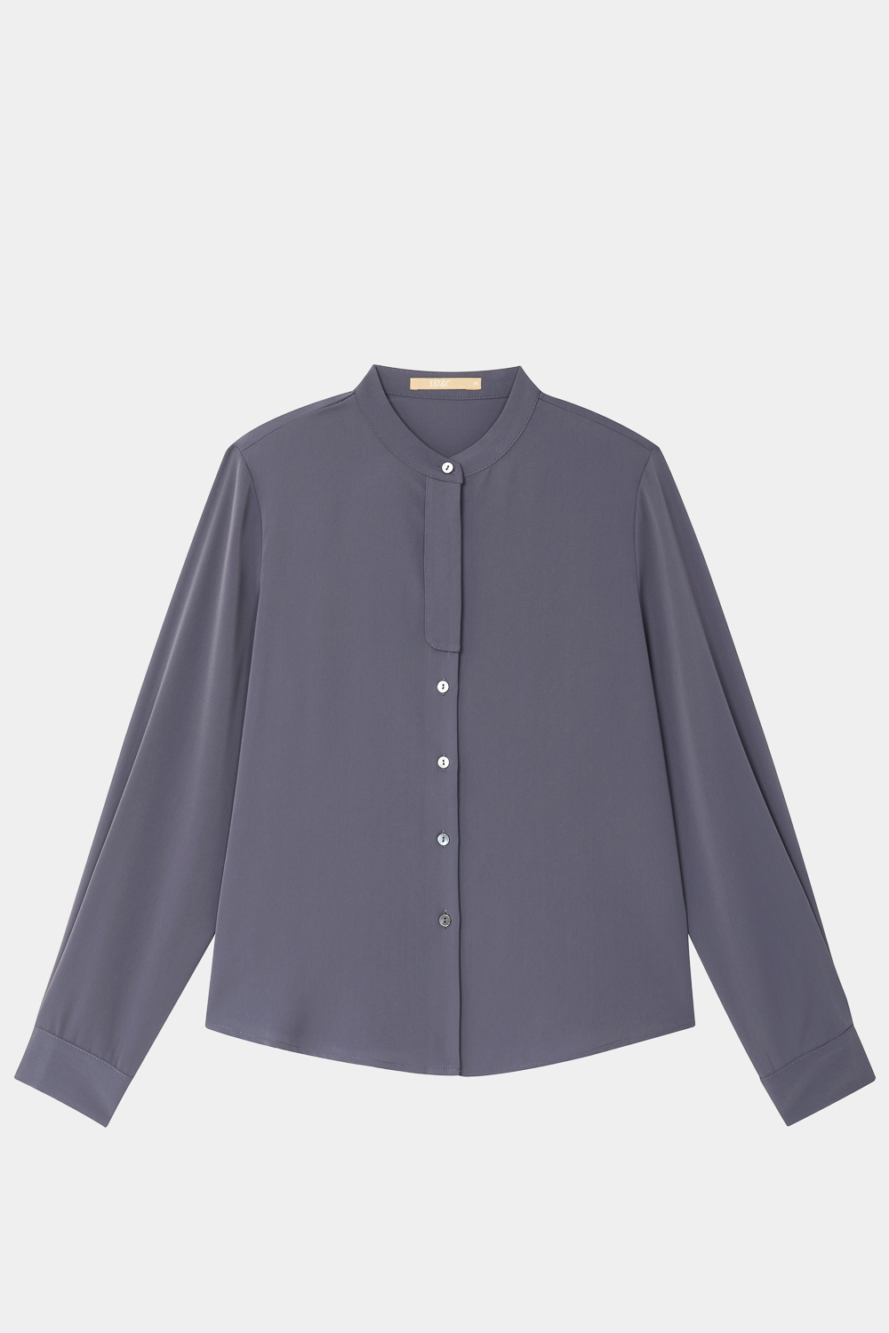SST&C Starry Sky Purple Stand Collar Placket Top | 7662310006  (Outlet)_7