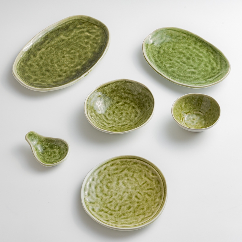 Ice Crack 23cm Ceramic Plate_4