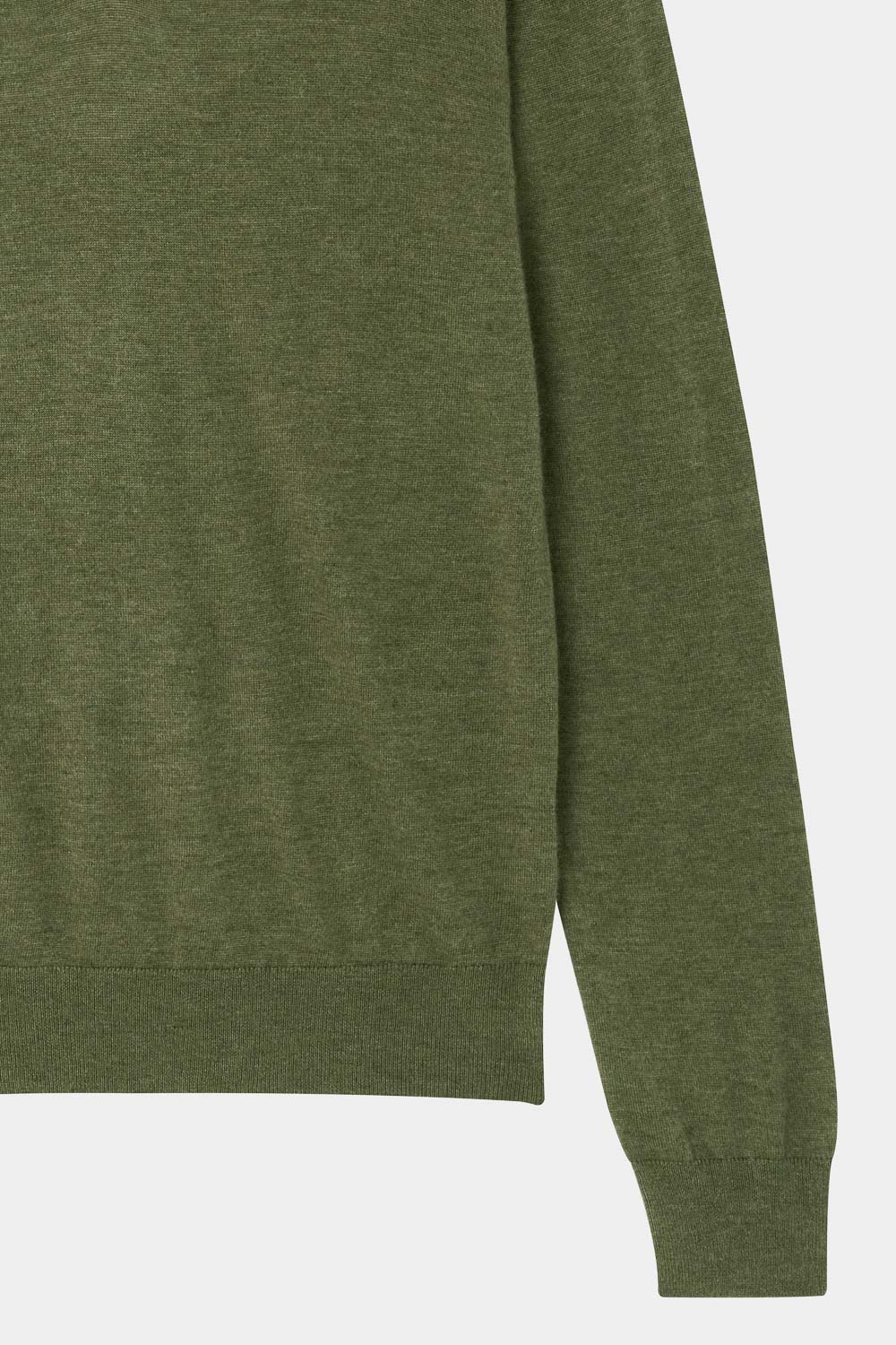 SST&C Cedar Green Merino Wool Polo Neck Sweater | 1112310002  (Outlet)_7