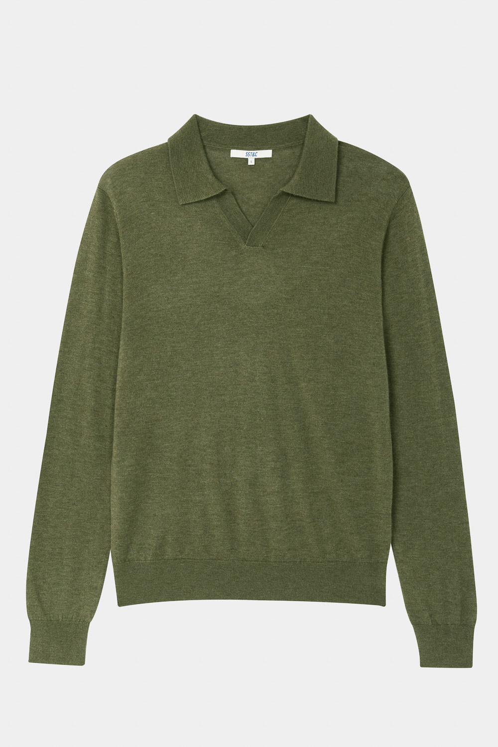 SST&C Cedar Green Merino Wool Polo Neck Sweater | 1112310002  (Outlet)_8