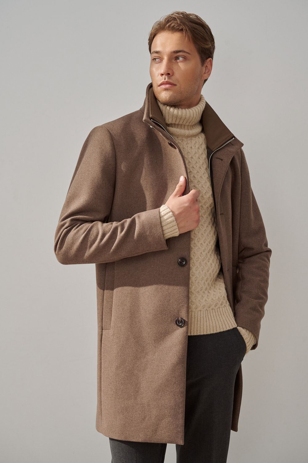 SST&C Sand Wool Turtleneck Sweater | 1112310005  (Outlet)_4