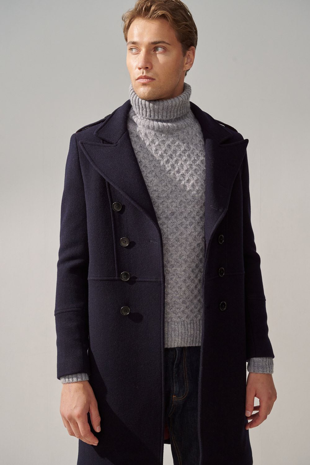 SST&C Gray Wool Turtleneck Sweater | 1112310006  (Outlet)_4