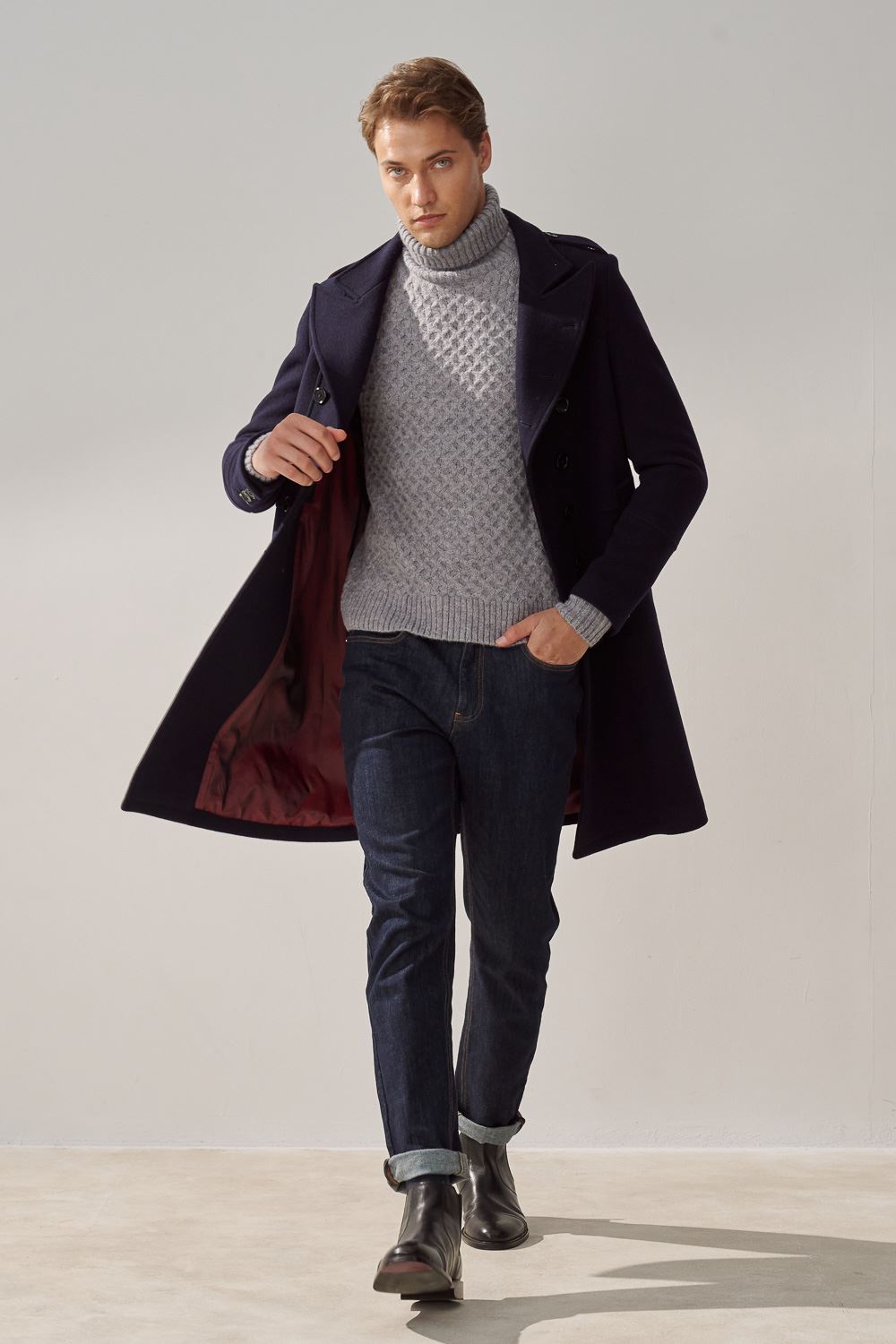 SST&C Gray Wool Turtleneck Sweater | 1112310006  (Outlet)_5