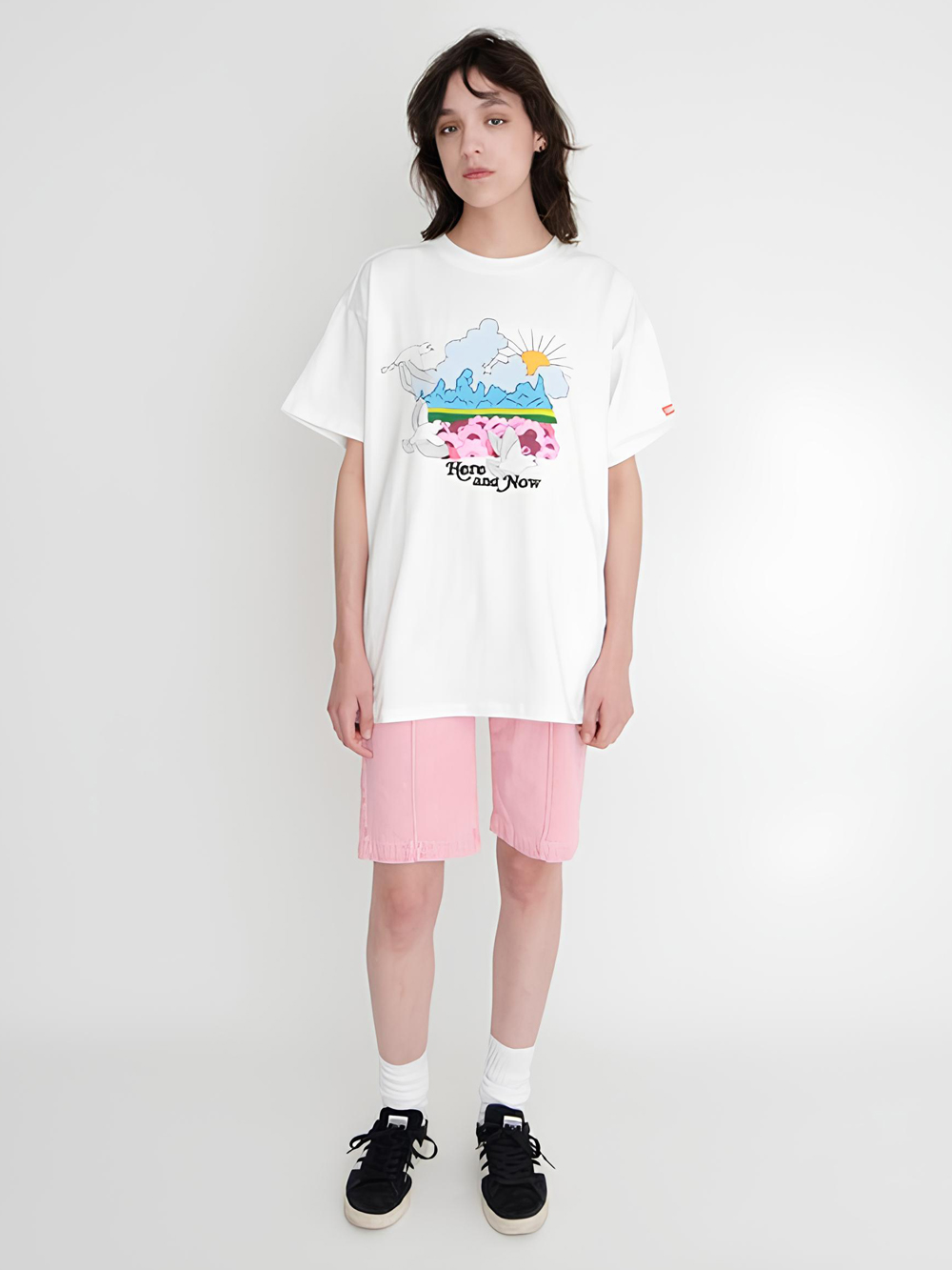 Made & Crafted® 女款 RIVIERA粉色牛仔短褲 / 馬褲 熱賣單品