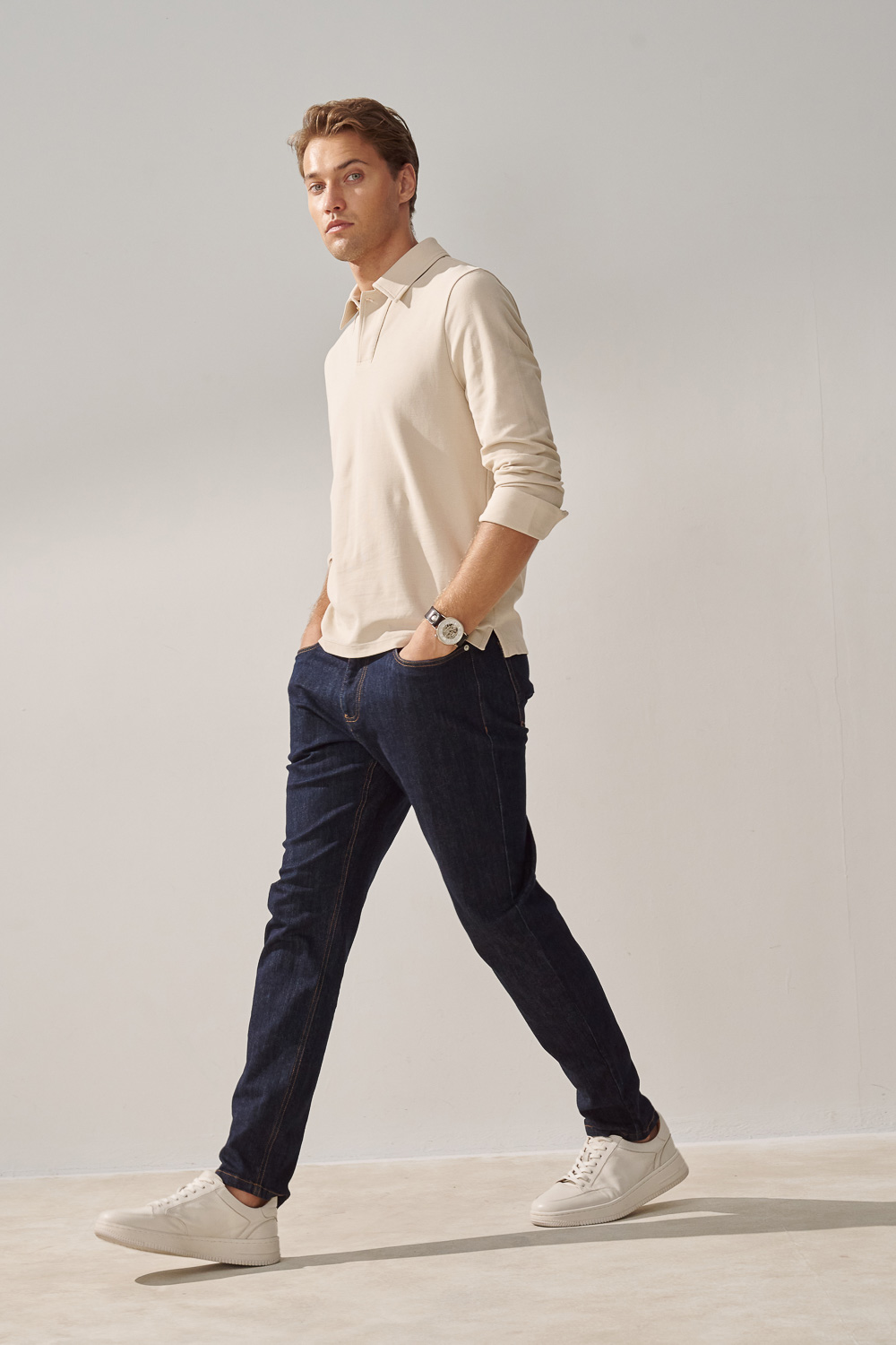 SST&C Denim Blue Stretch Slim Fit Jeans | 1212310003  (Outlet)_0