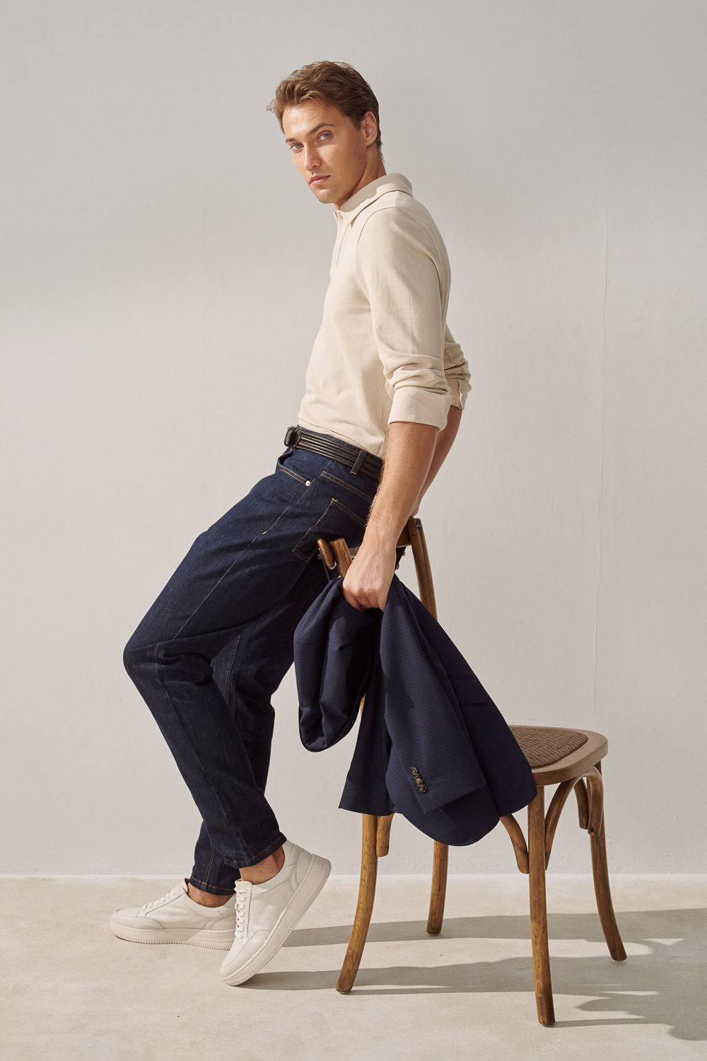 SST&C Denim Blue Stretch Slim Fit Jeans | 1212310003  (Outlet)_2