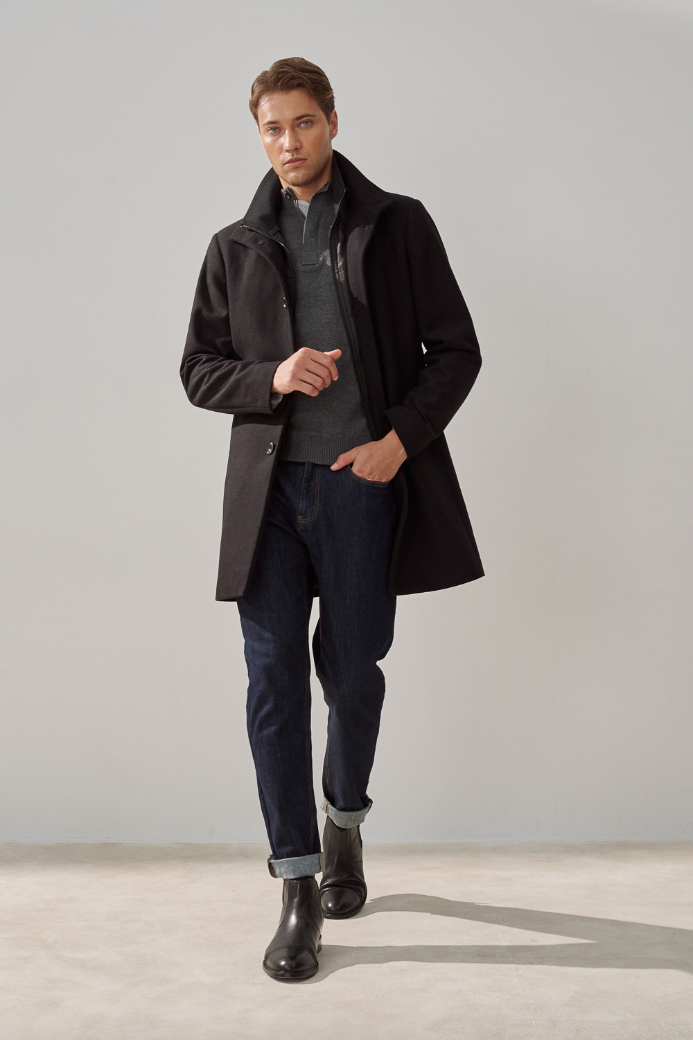 SST&C Denim Blue Stretch Slim Fit Jeans | 1212310003  (Outlet)_3