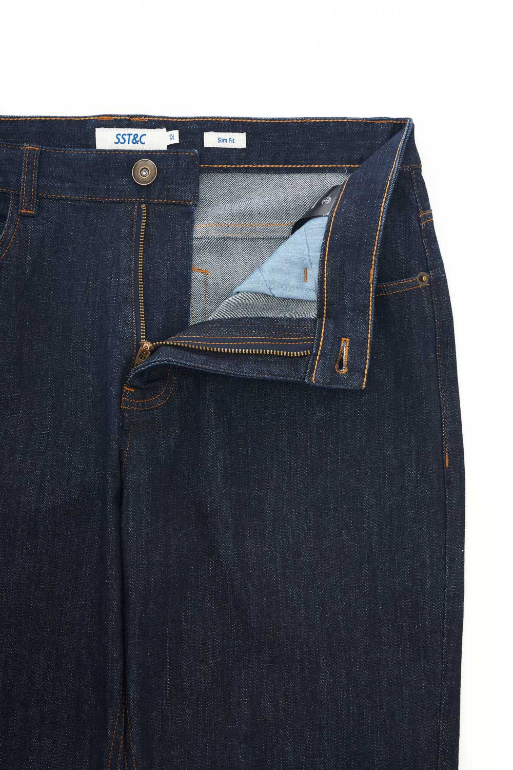 SST&C Denim Blue Stretch Slim Fit Jeans | 1212310003  (Outlet)_6