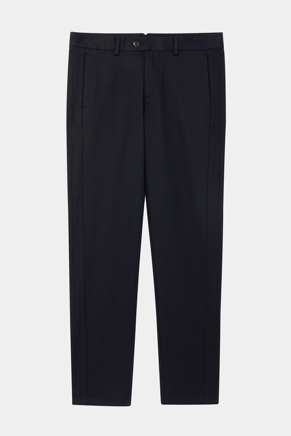 SST&C Night Blue Elastic Slim Fit Casual Trousers | 1212310006  (Outlet)_8