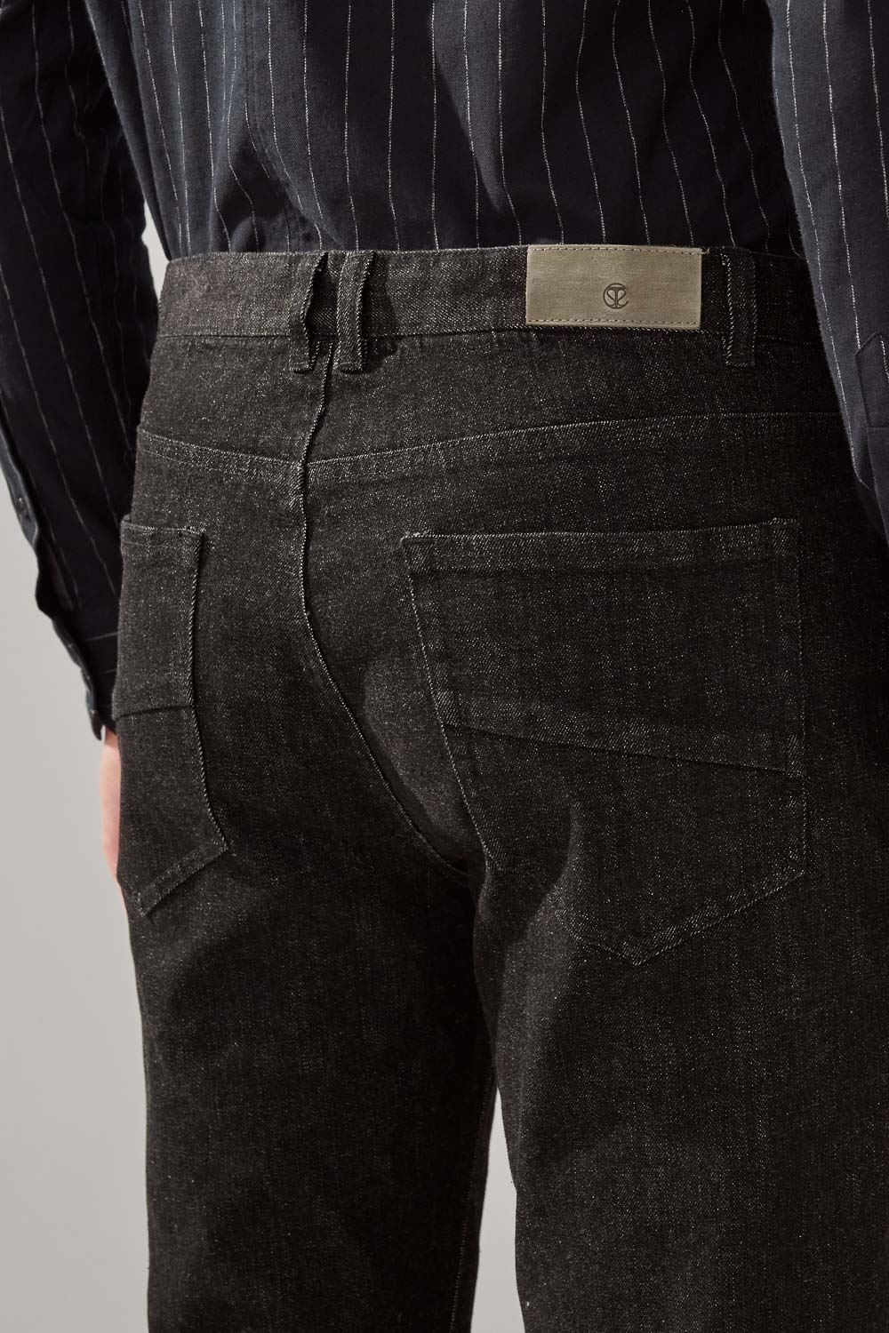 SST&C Washed Black Stretch Slim Fit Jeans | 1212310004  (Outlet)_5