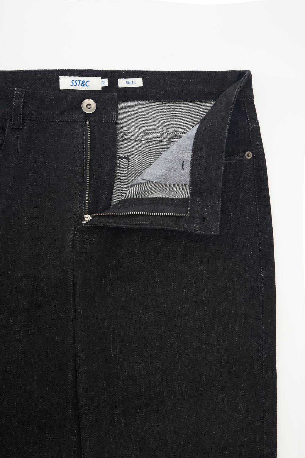 SST&C Washed Black Stretch Slim Fit Jeans | 1212310004  (Outlet)_7