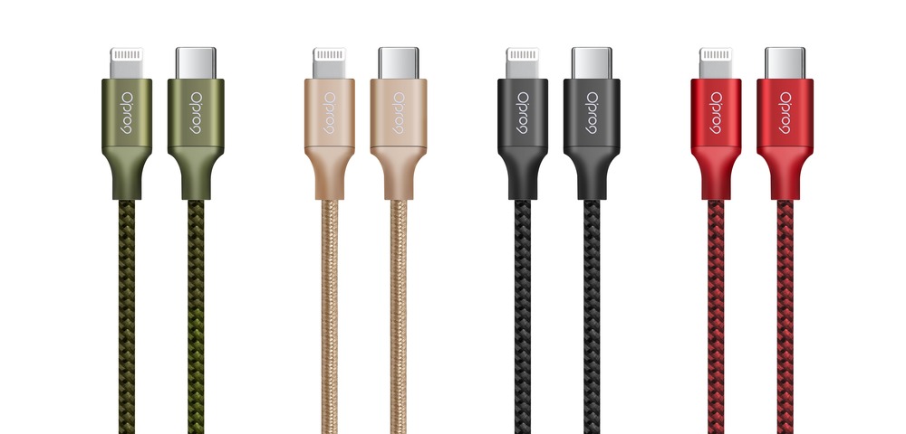 Opro9 蘋果原廠MFi認証 USB-C to Lightning 編織數據線 2M_0