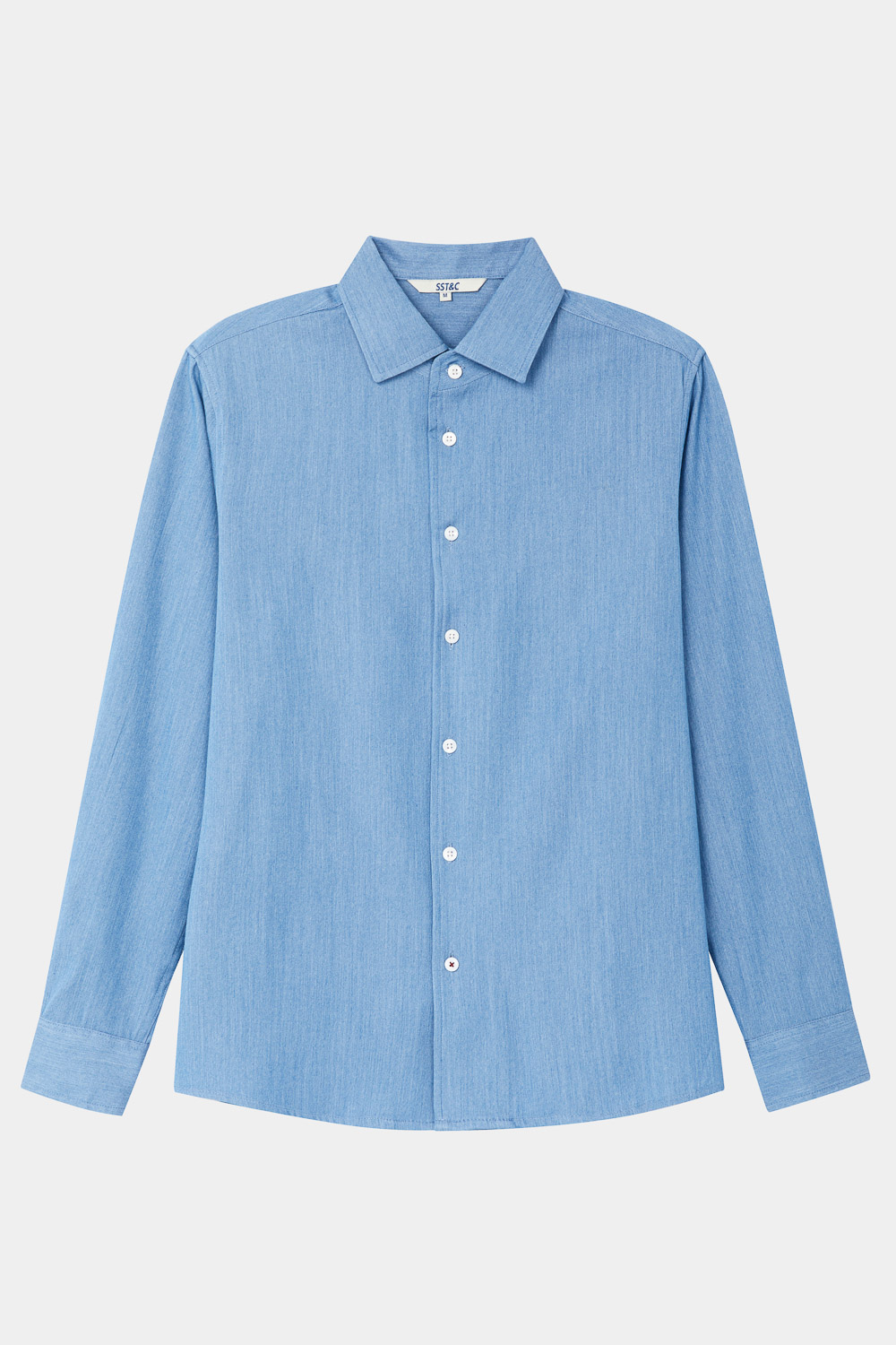 SST&C Light Indigo Tencel Cotton Denim Shirt | 0912310001  (Outlet)_9