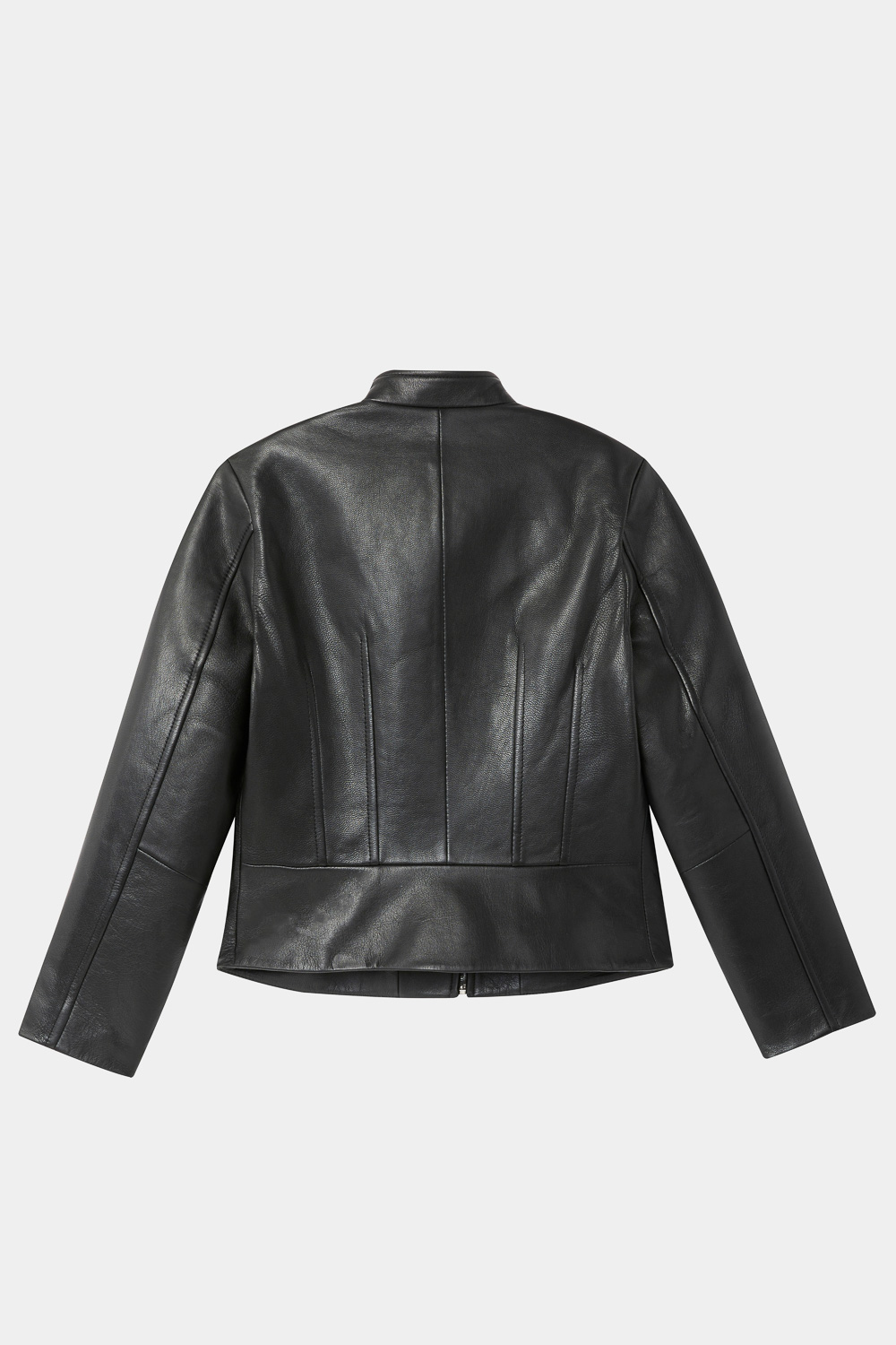 SST&C Stand Collar Slim Fit Short Sheepskin Leather Jacket | 8862310001  (Outlet)_8
