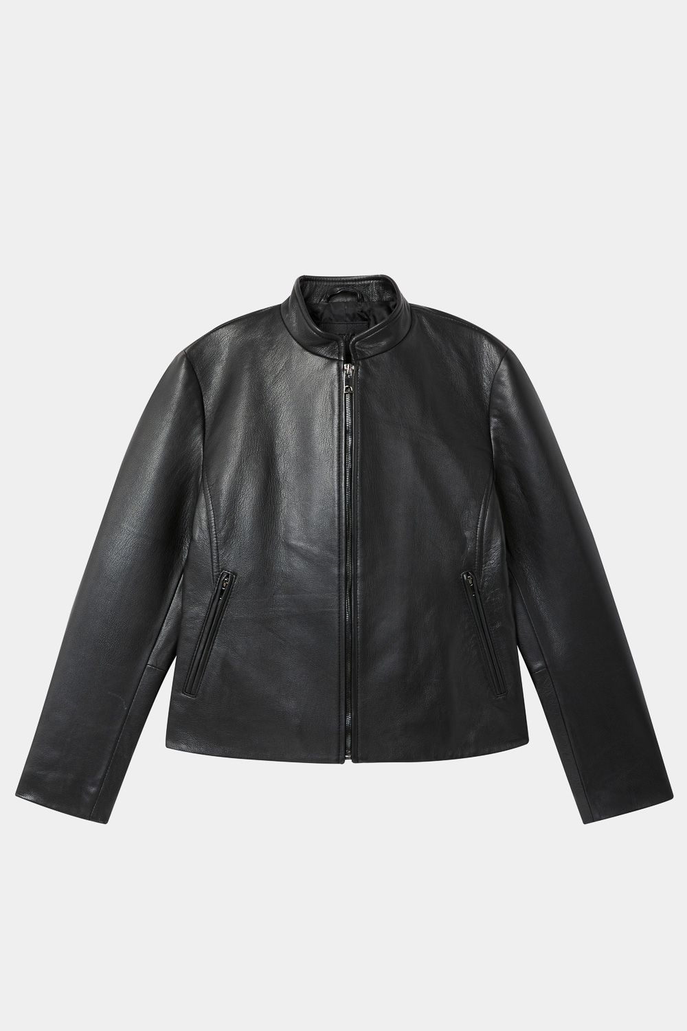 SST&C Stand Collar Slim Fit Short Sheepskin Leather Jacket | 8862310001  (Outlet)_9