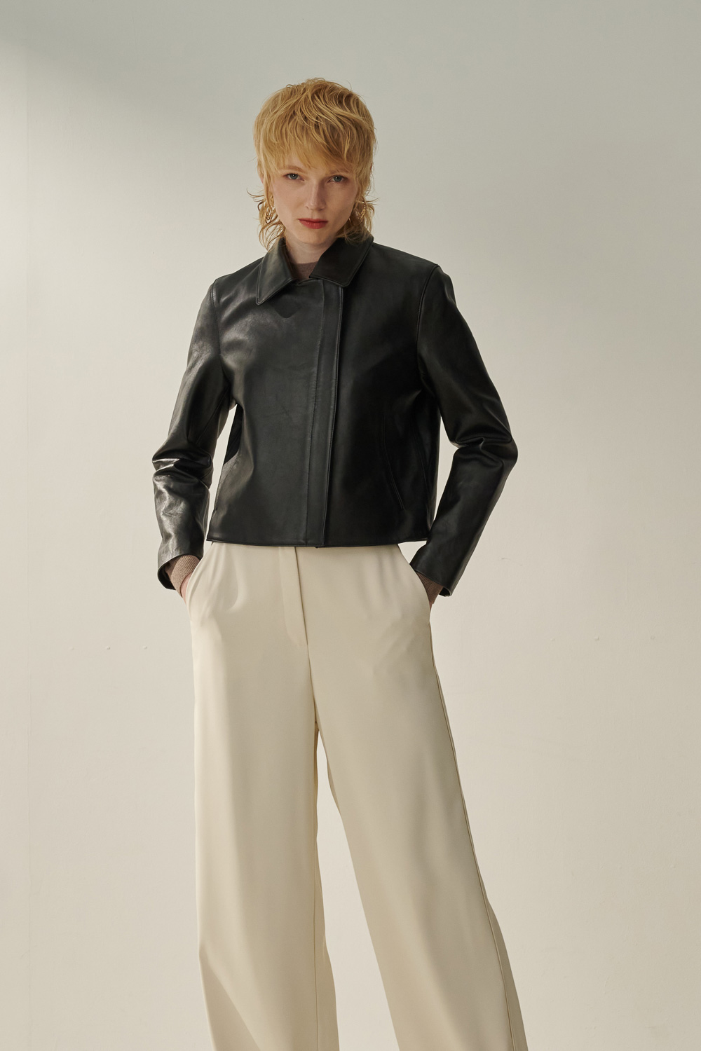 SST&C Short Shearling Coat With Lapels | 8862310002  (Outlet)_2