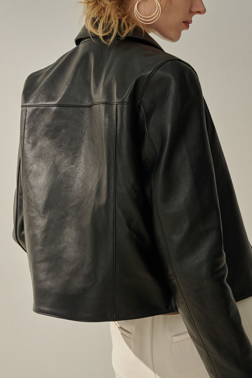 SST&C Short Shearling Coat With Lapels | 8862310002  (Outlet)_5