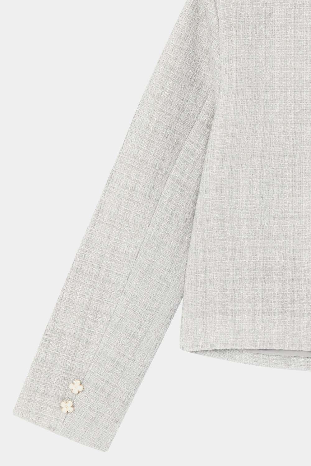 SST&C Xiaoxiangfeng Silver Gray Duffle Lapel Short Coat | 8162310001  (Outlet)_7