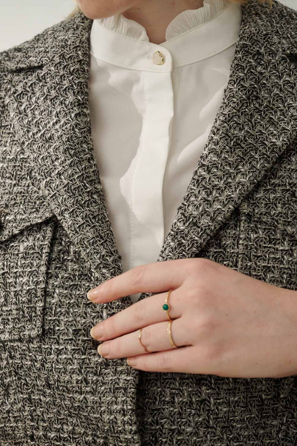 SST&C Xiaoxiangfeng Gray Tweed Hunting Jacket | 8162310004  (Outlet)_5