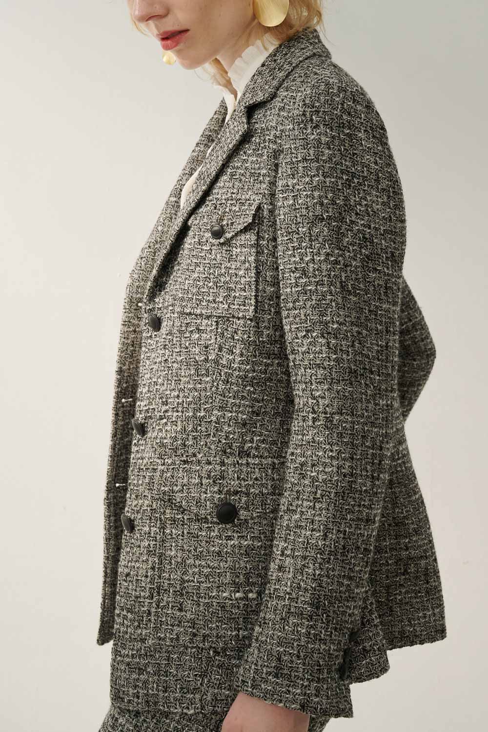 SST&C Xiaoxiangfeng Gray Tweed Hunting Jacket | 8162310004  (Outlet)_6