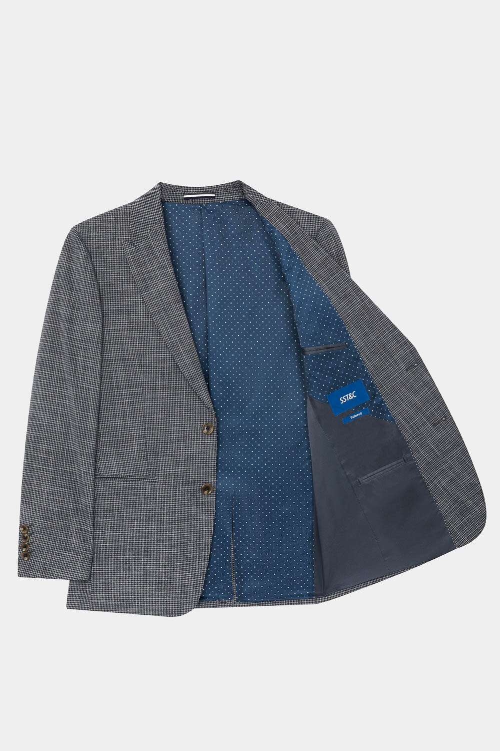 SST&C Gray Check Tailored Suit Jacket | 0112310003  (Outlet)_9