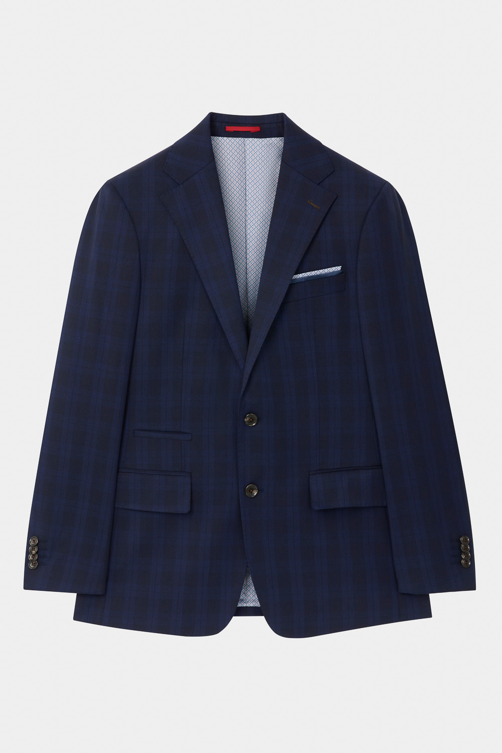 SST&C Navy Check Pattern Tailored Suit Jacket | 0112310004  (Outlet)_6