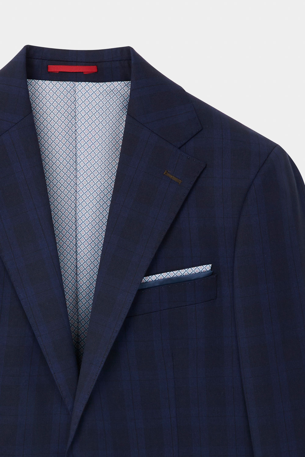 SST&C Navy Check Pattern Tailored Suit Jacket | 0112310004  (Outlet)_8