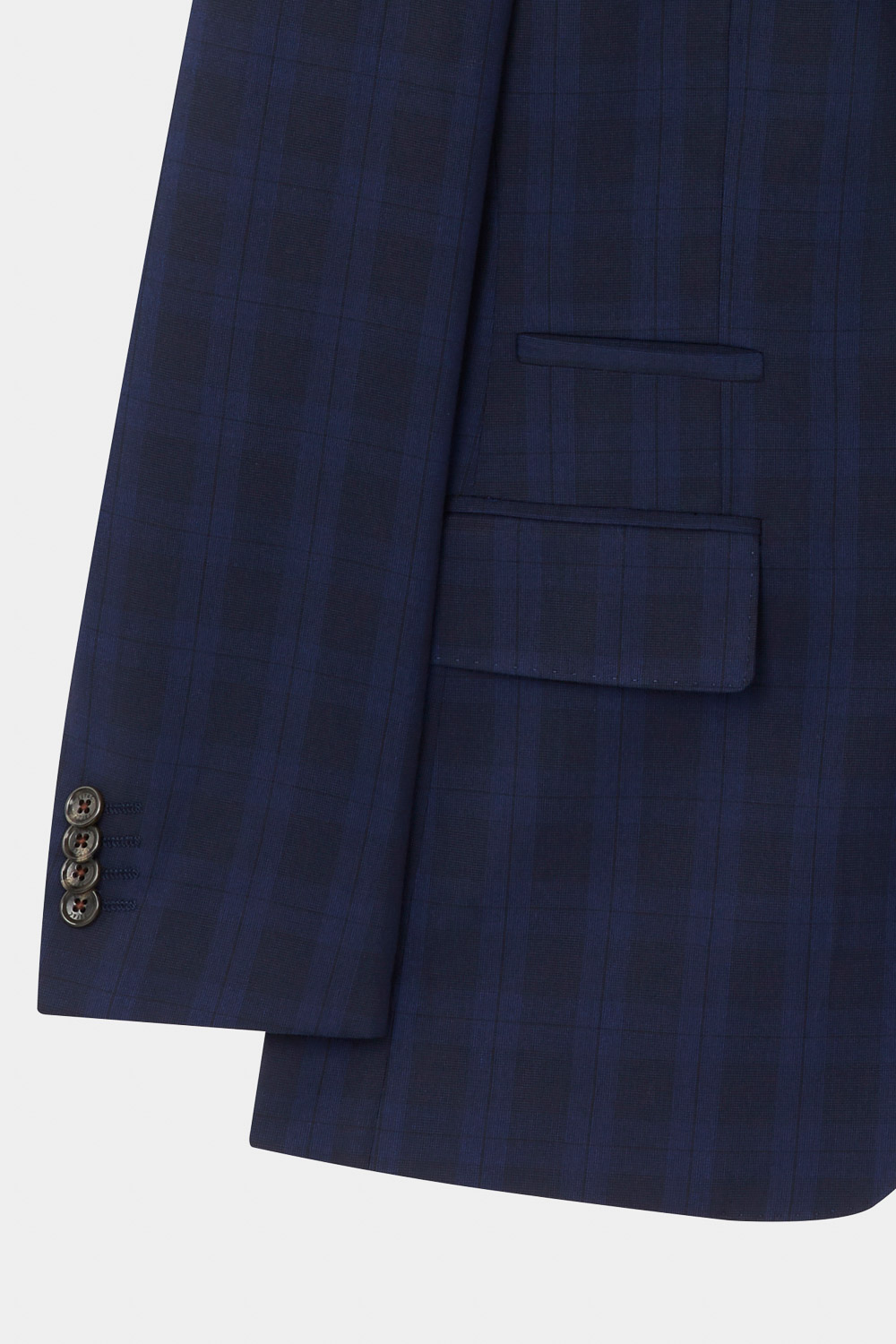 SST&C Navy Check Pattern Tailored Suit Jacket | 0112310004  (Outlet)_9