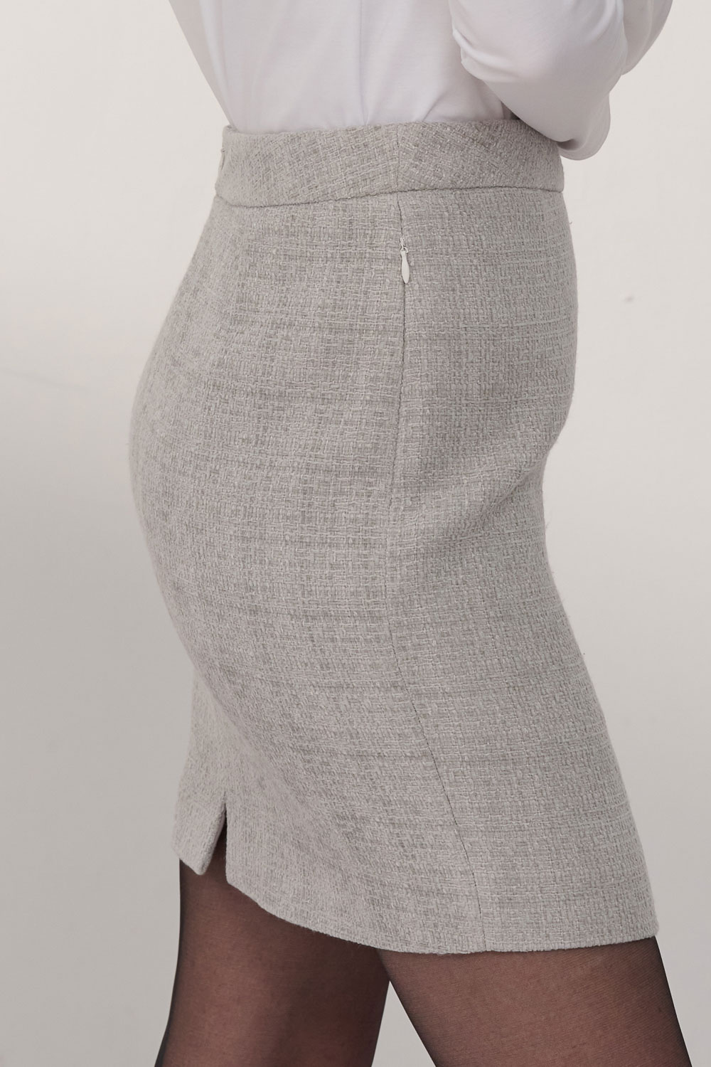 SST&C Xiaoxiangfeng Silver Gray Duffle Skirt | 8362310001  (Outlet)_6