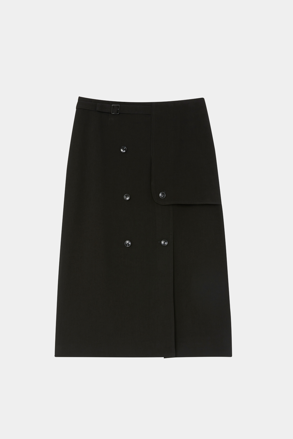 SST&C Black Buttoned Long Skirt | 8362310006  (Outlet)_7