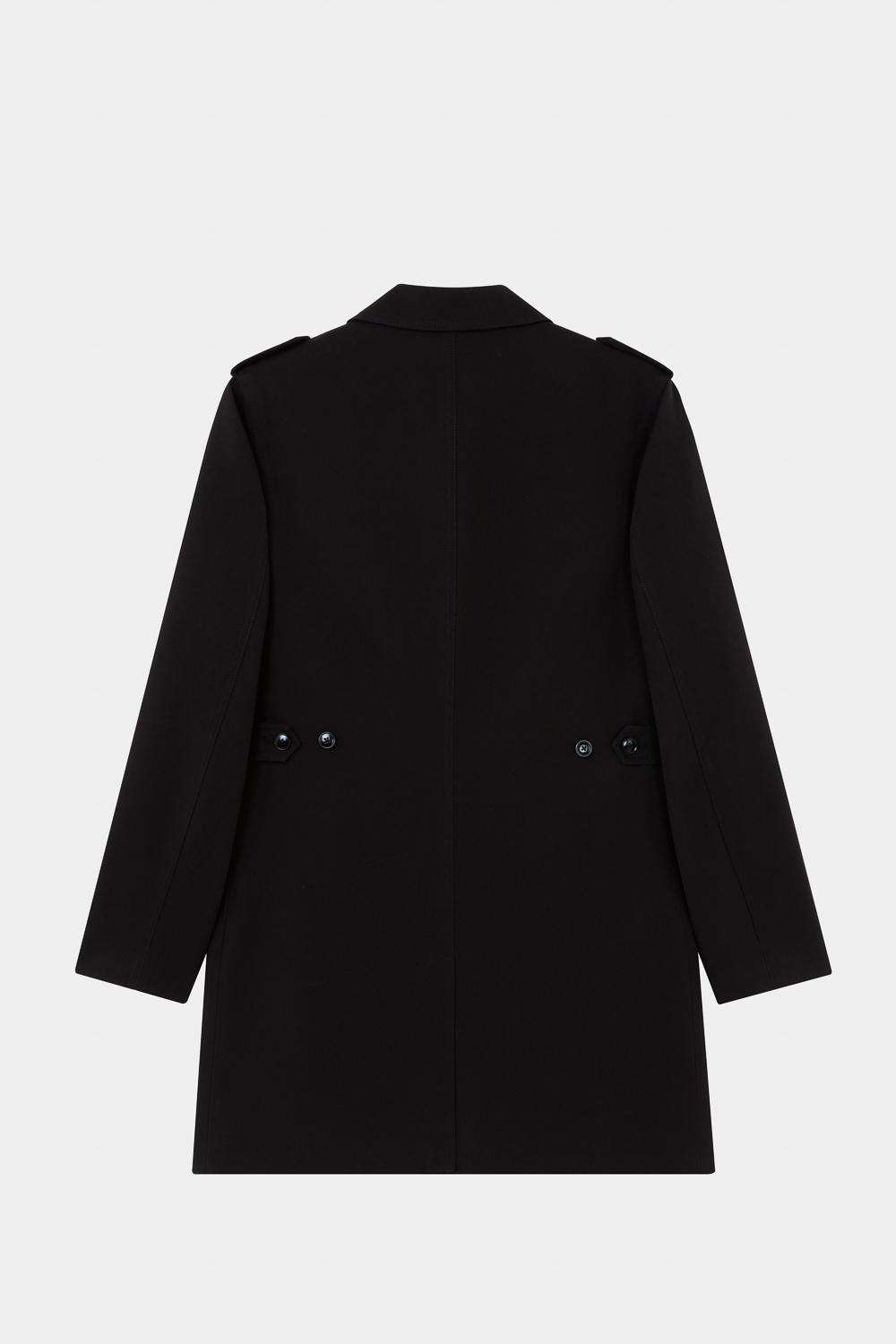 SST&C Black Single Breasted Trench Coat | 5012310003  (Outlet)_8