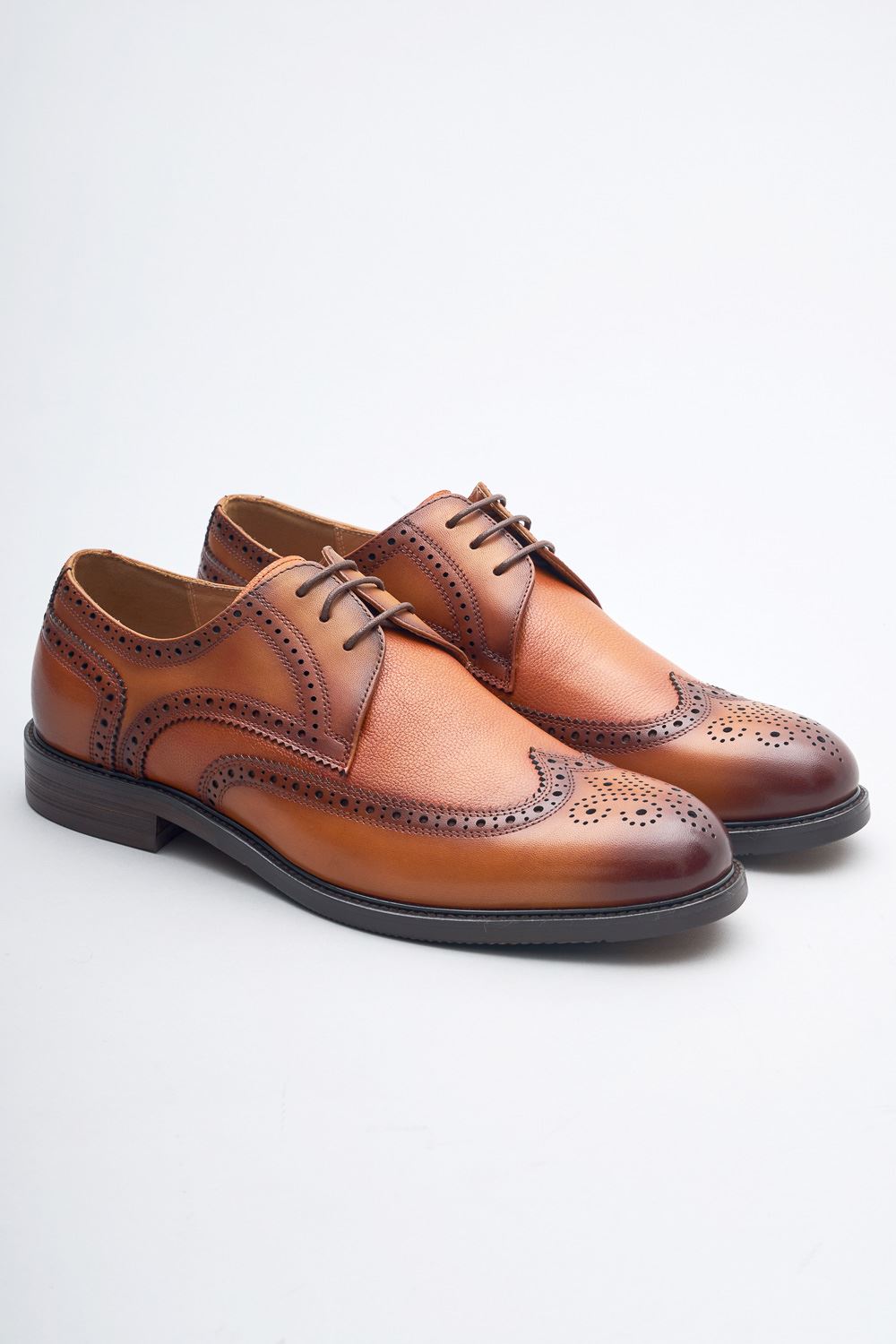 SST&C Light Coffee Derby Shoes | 1312310003  (Outlet)_0