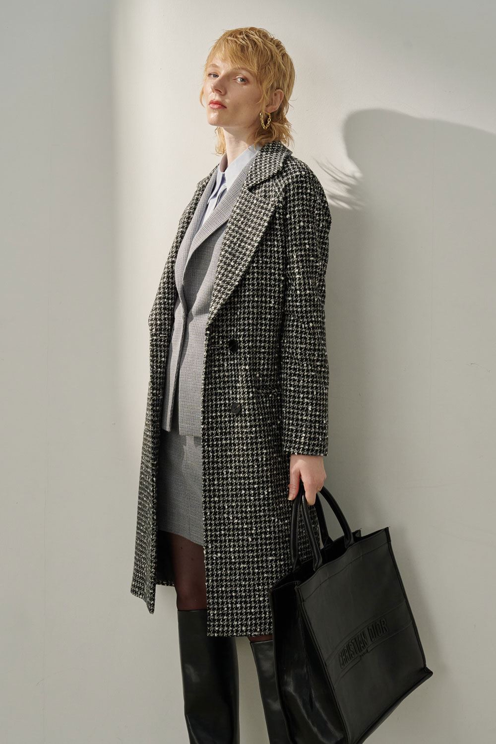 SST&C Gray Square Collar Suit Jacket | 7162310002  (Outlet)_6