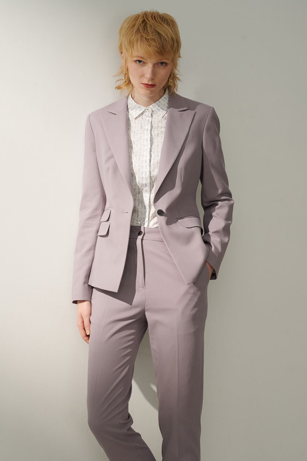 SST&C #Limited Edition  Gray Purple Sword Collar Suit Jacket | 7162310004  (Outlet)_3