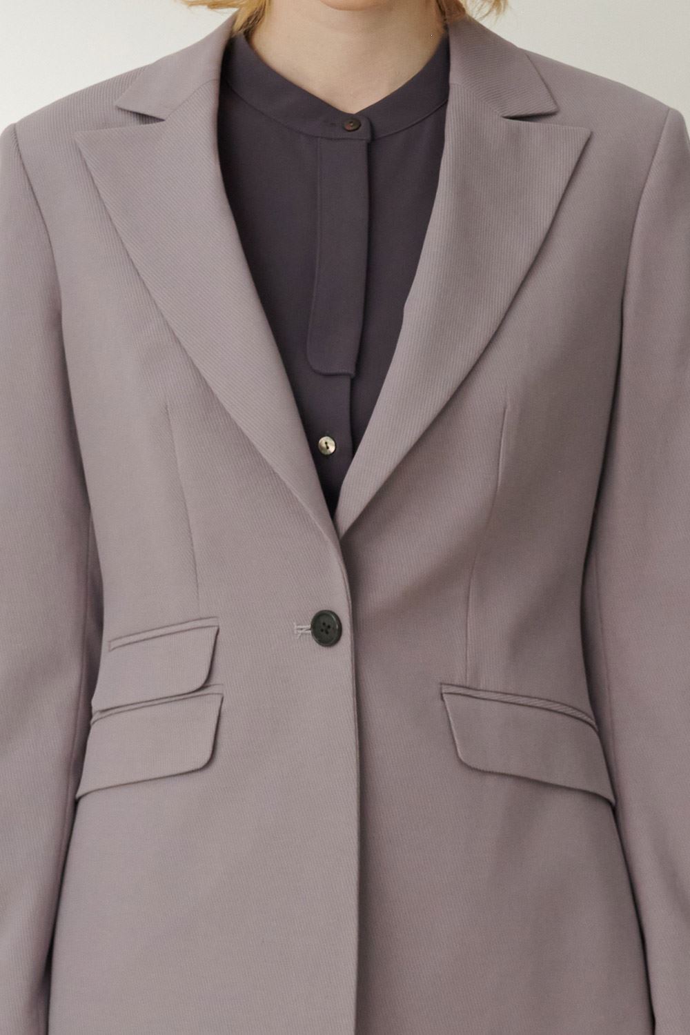 SST&C #Limited Edition  Gray Purple Sword Collar Suit Jacket | 7162310004  (Outlet)_6
