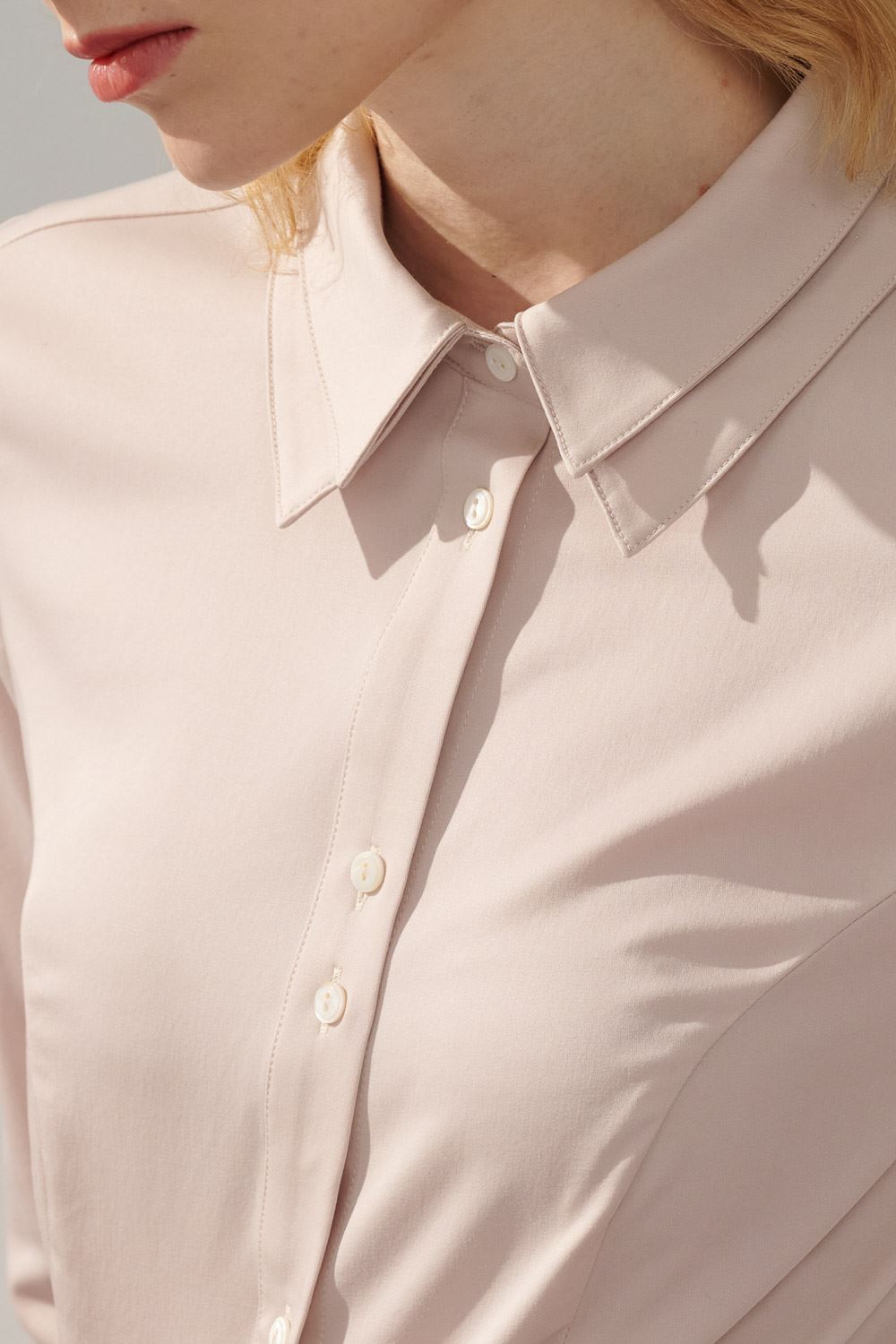 SST&C Mist Rose Pink Double Collar Slim Fit Shirt | 7562310005  (Outlet)_5