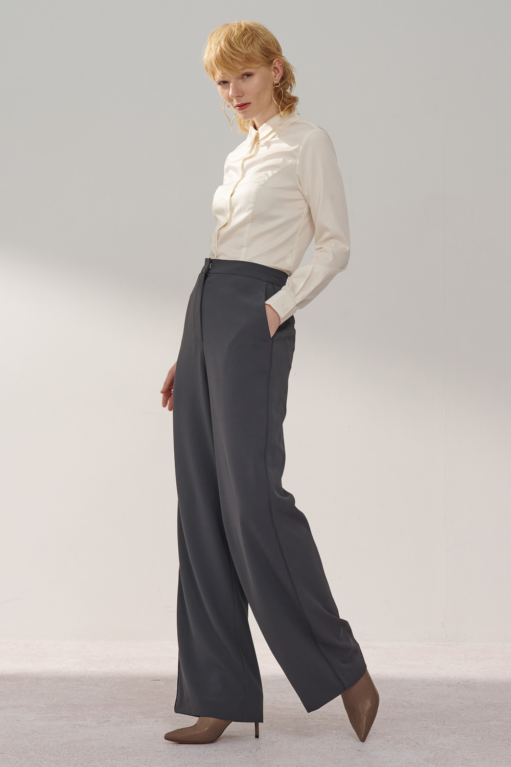 SST&C White Double Collar Slim Fit Shirt | 7562310004  (Outlet)_2