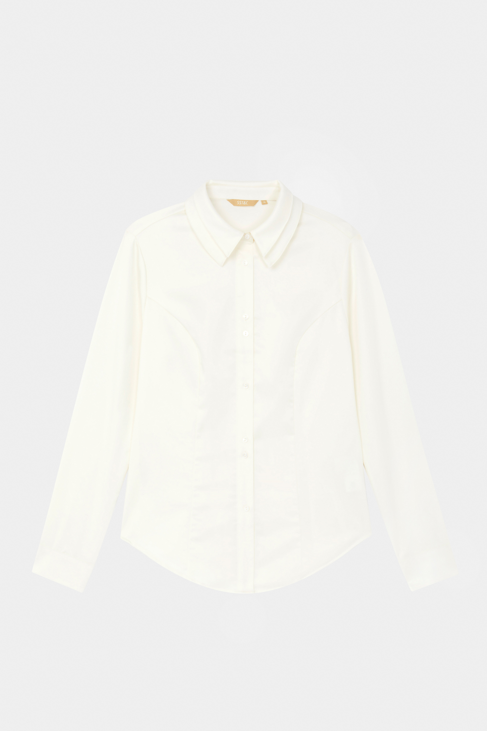 SST&C White Double Collar Slim Fit Shirt | 7562310004  (Outlet)_5