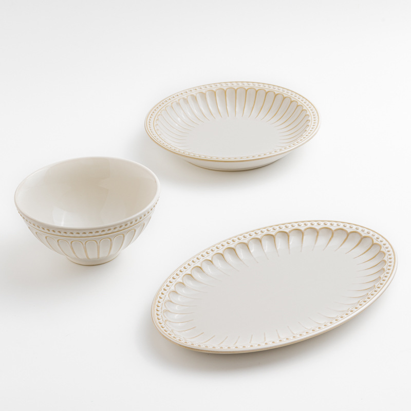 Ice Crack 23cm Ceramic Plate_5