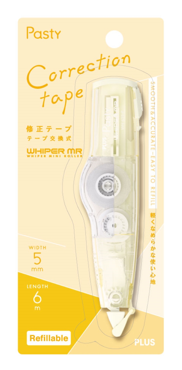 (限量)PLUS WH-625-P Pasty MR 修正帶-粉紅/紫/藍/綠/黃_5