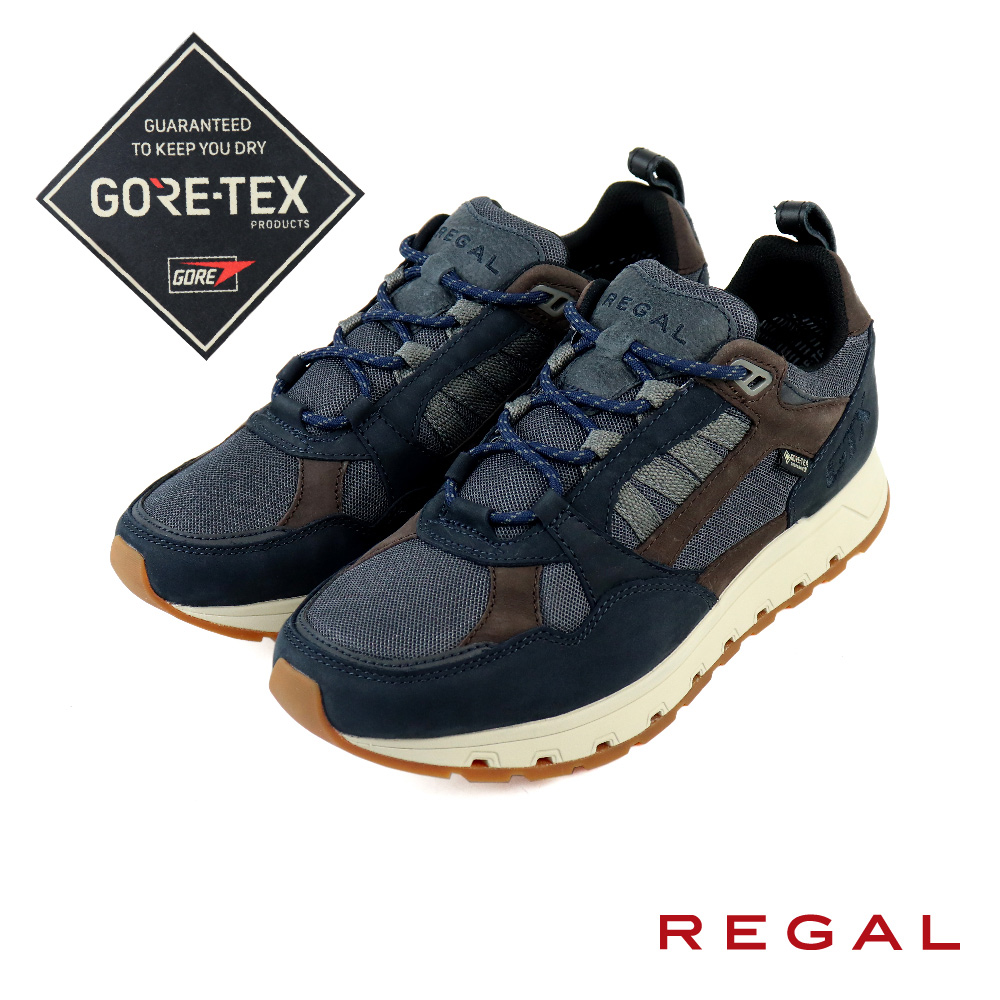 【REGAL】GORE-TEX防水透氣厚底休閒鞋 海軍藍(50EL-NVDN)