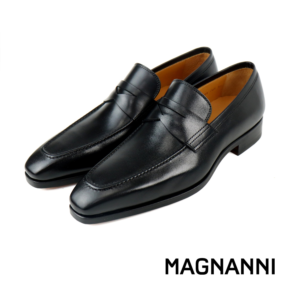 【MAGNANNI】西班牙質感便士樂福鞋  黑色(24572-BL)