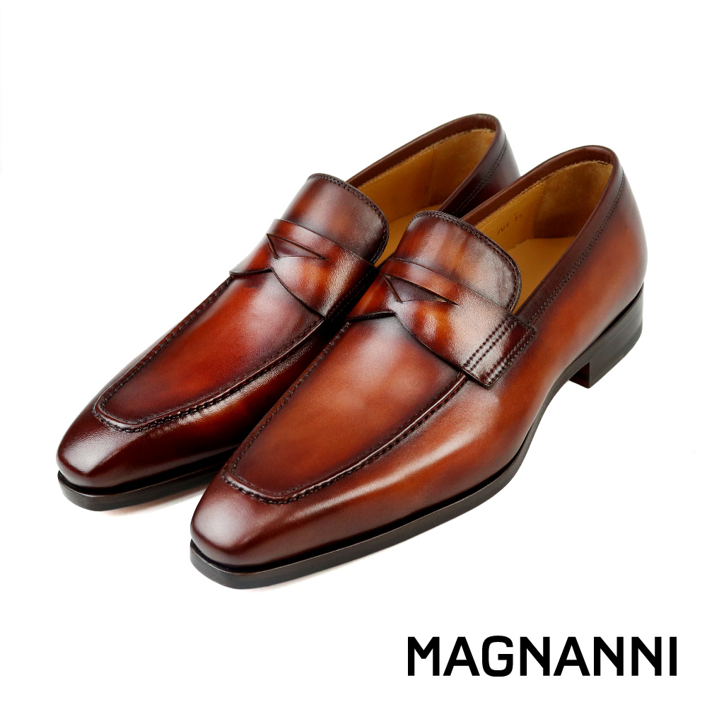 【MAGNANNI】西班牙質感便士樂福鞋  棕色(24572-COG)