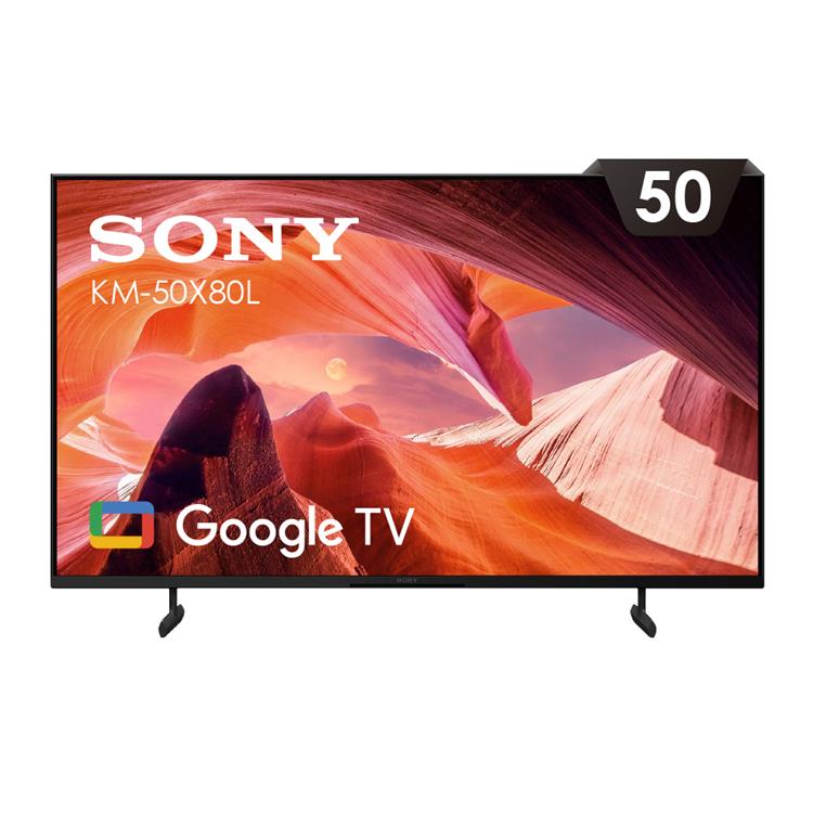 【SONY 索尼】BRAVIA 50型 4K HDR LED Google TV顯示器（KM50X80L）含桌上型安裝_廠商直送 熱銷