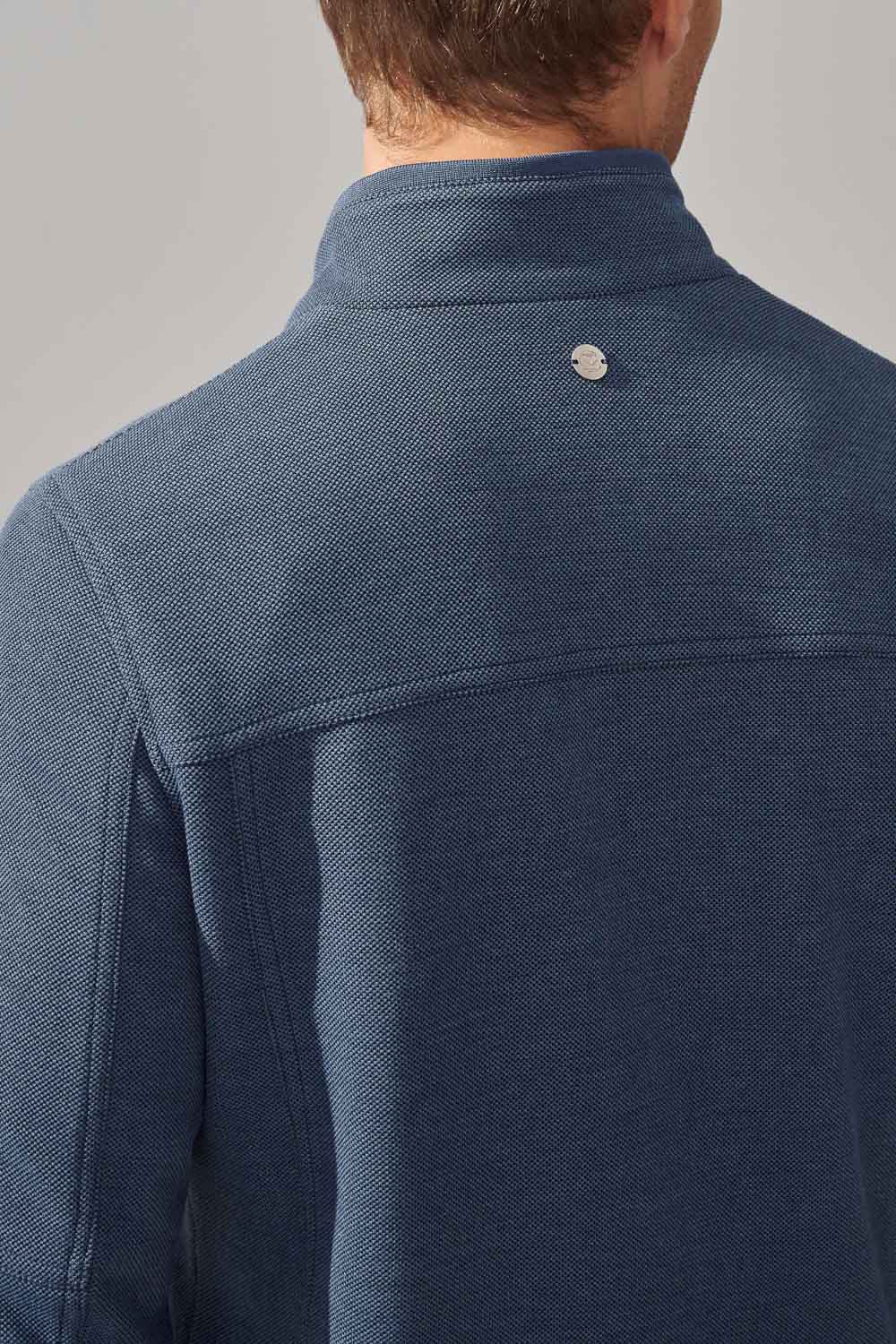 SST&C Blue Stand Collar Casual Jacket | 0612310002  (Outlet)_3