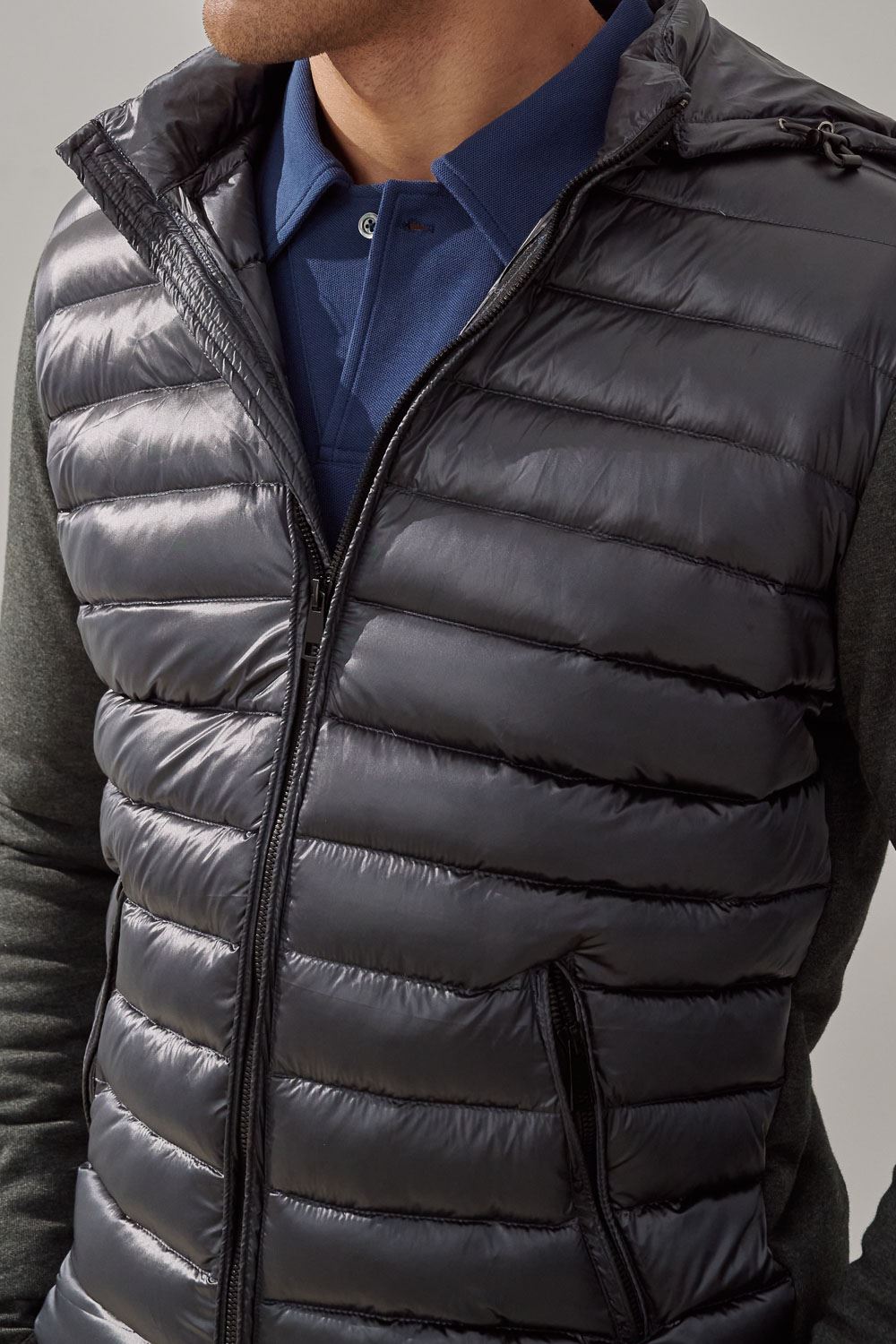 SST&C Gray Down Hooded Jacket | 0612310003  (Outlet)_4