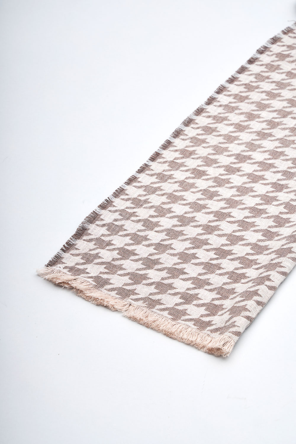 SST&C Beige Houndstooth Scarf | 3112309004  (Outlet)_1