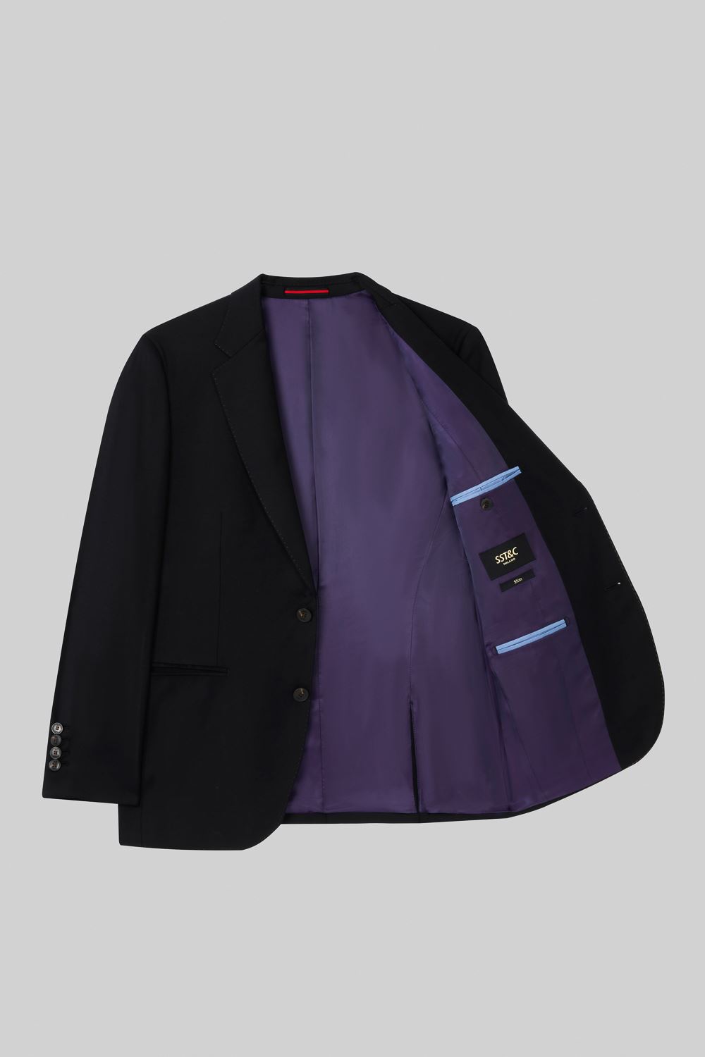 SST&C #Milan Series  Black Slim Fit Suit Jacket | 0112309001  (Outlet)_1