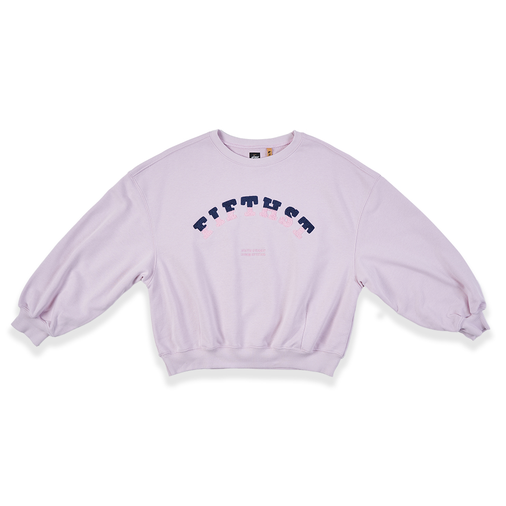 5th STREET｜女裝｜撞色LOGO短版長袖T恤｜粉紅