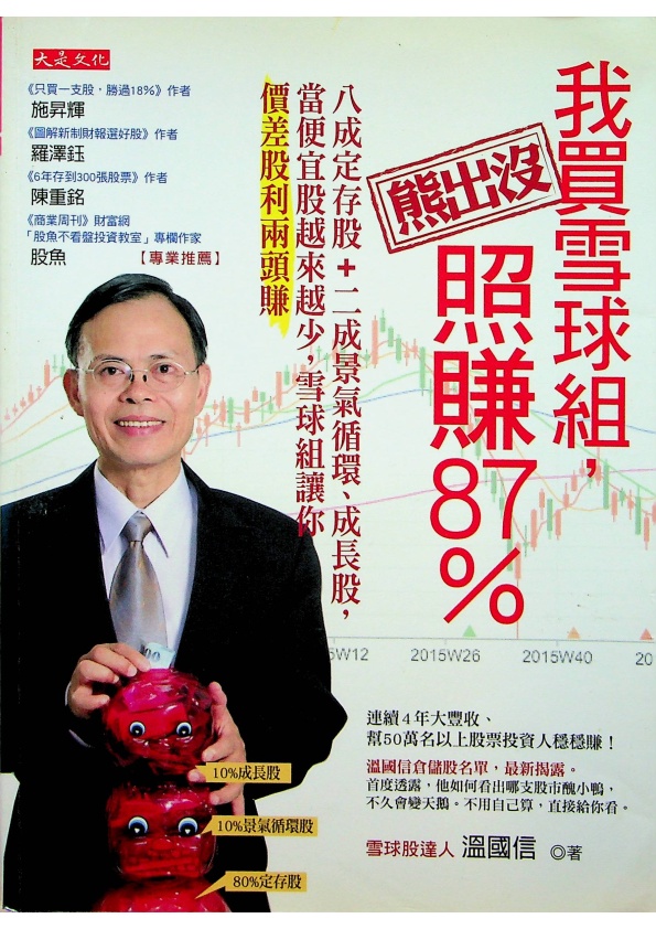 我買雪球組 熊出沒照賺87%: 八成定存股 二成景氣循環、成長股 當便宜股越來越少 雪球組讓你價差股利兩頭賺／溫國信 著_0